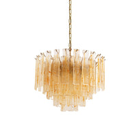Golden Amber Murano Glass Chandelier - Vakkerlight