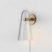 Conical Glass Plug - in Wall Lamp - Vakkerlight