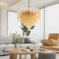Golden Amber Murano Glass Chandelier - Vakkerlight