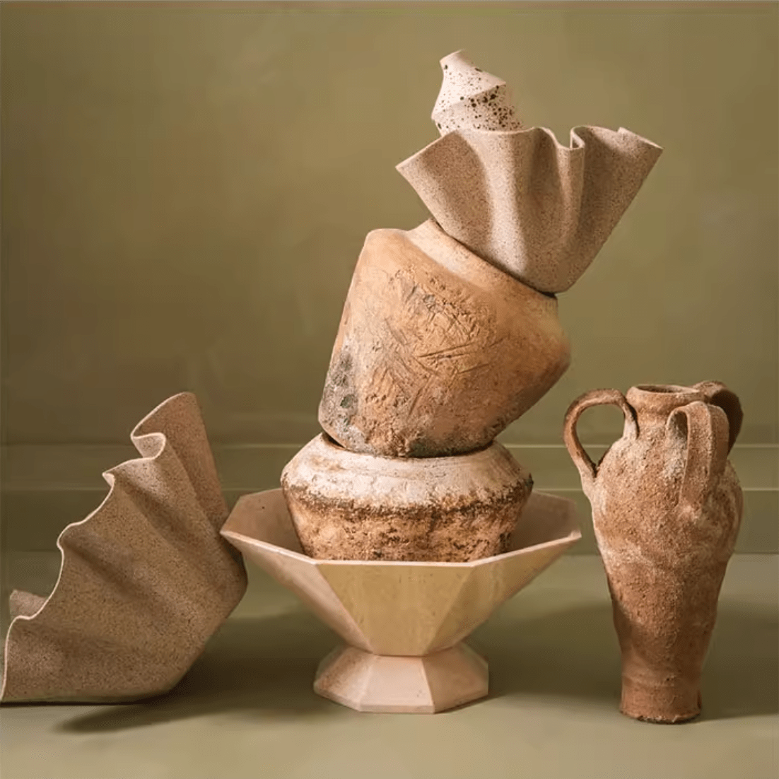 Facet Pedestal Bowl Storage Tray - Vakkerlight