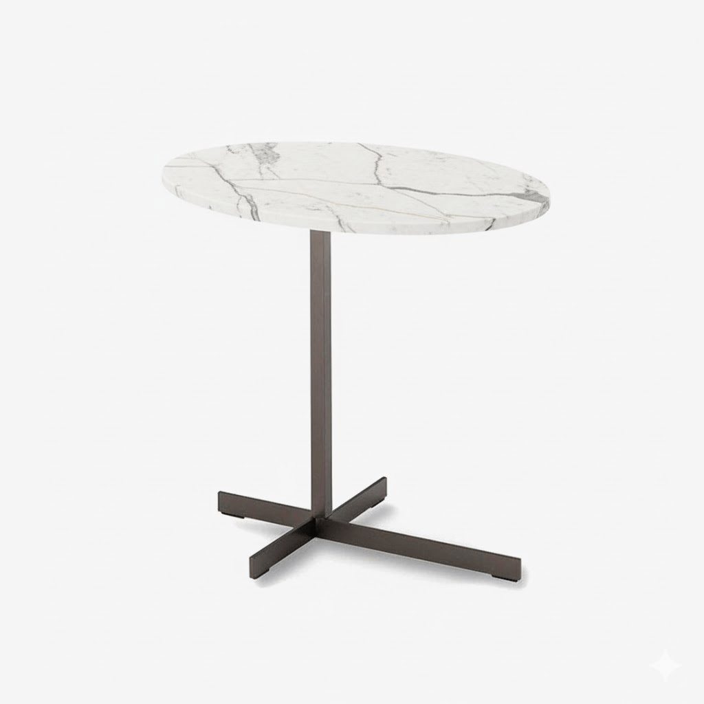 Marble Accent Side Table - Vakkerlight