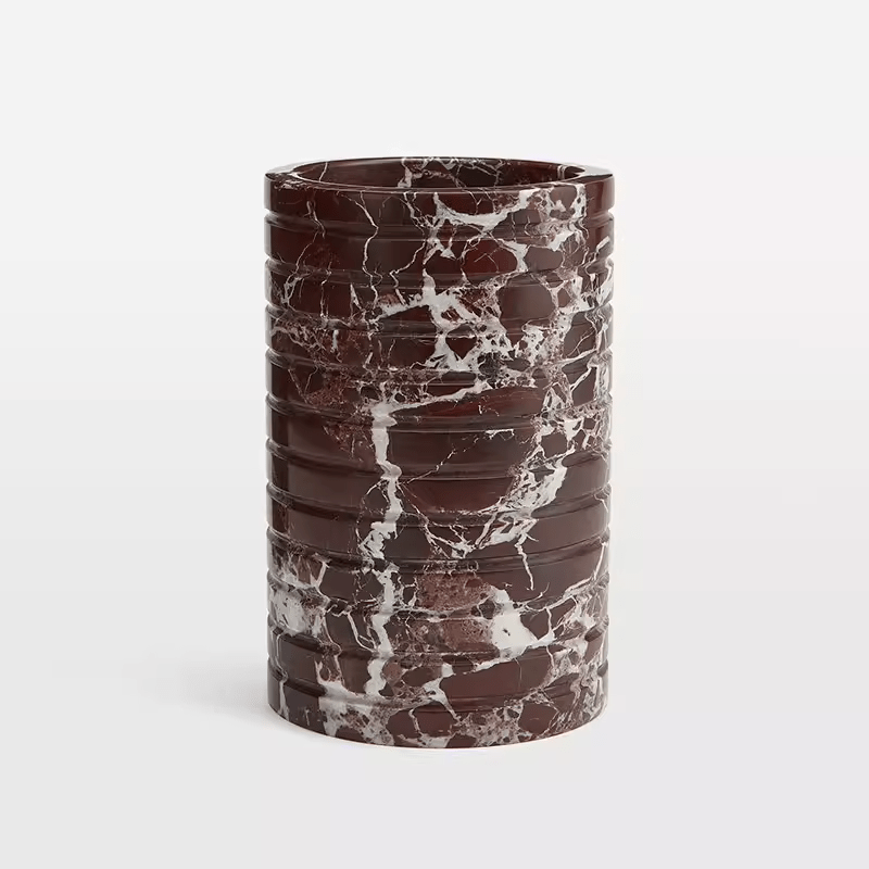 Rosso Levanto Marble Vessel - Vakkerlight