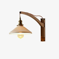 Swing Arm Walnut Wall Light - Vakkerlight