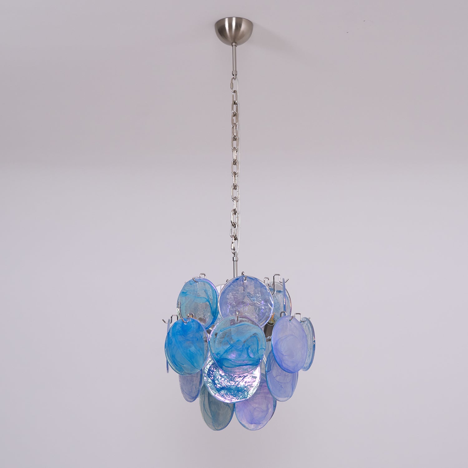Aqua Blue Glass Murano Chandelier - Vakkerlight