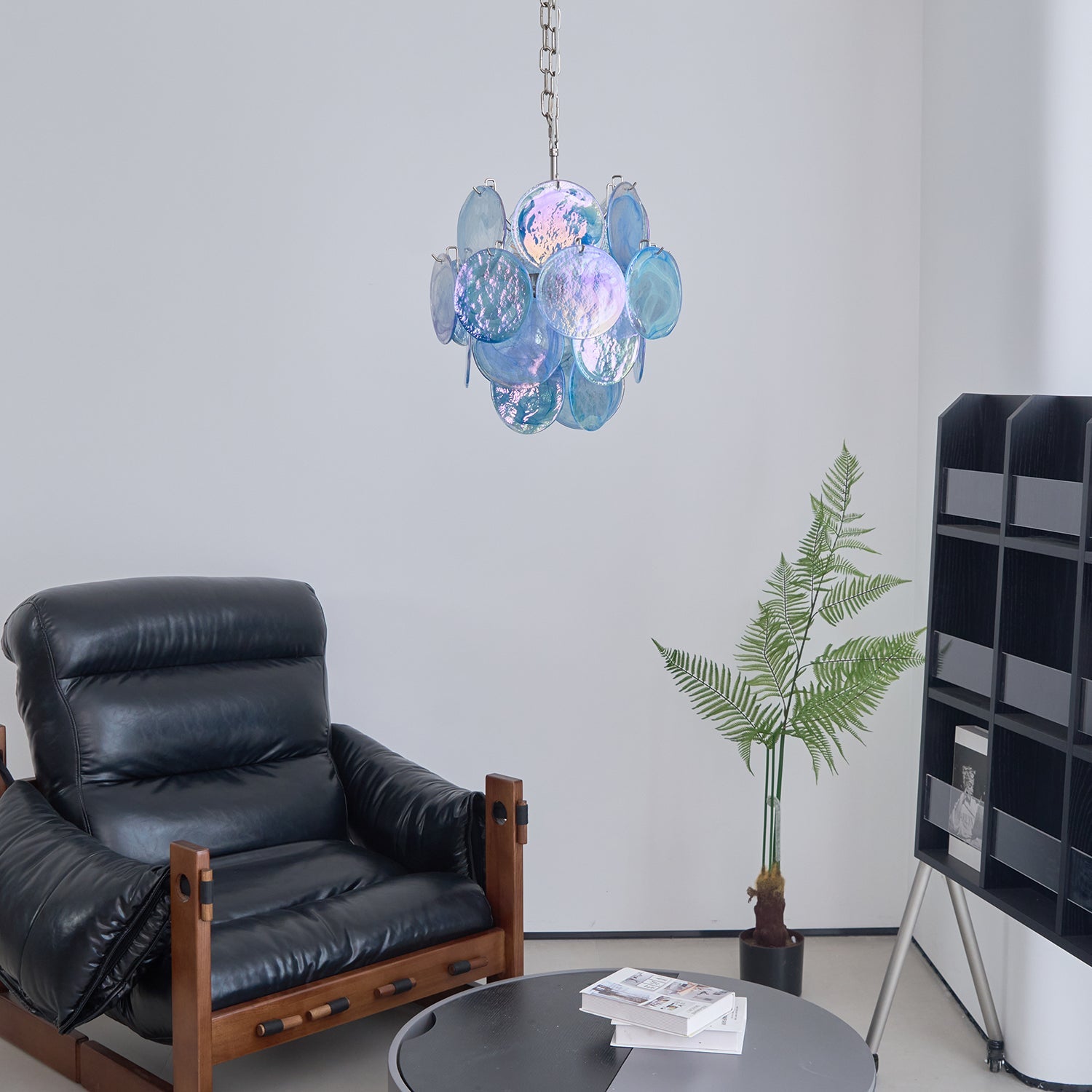 Aqua Blue Glass Murano Chandelier - Vakkerlight