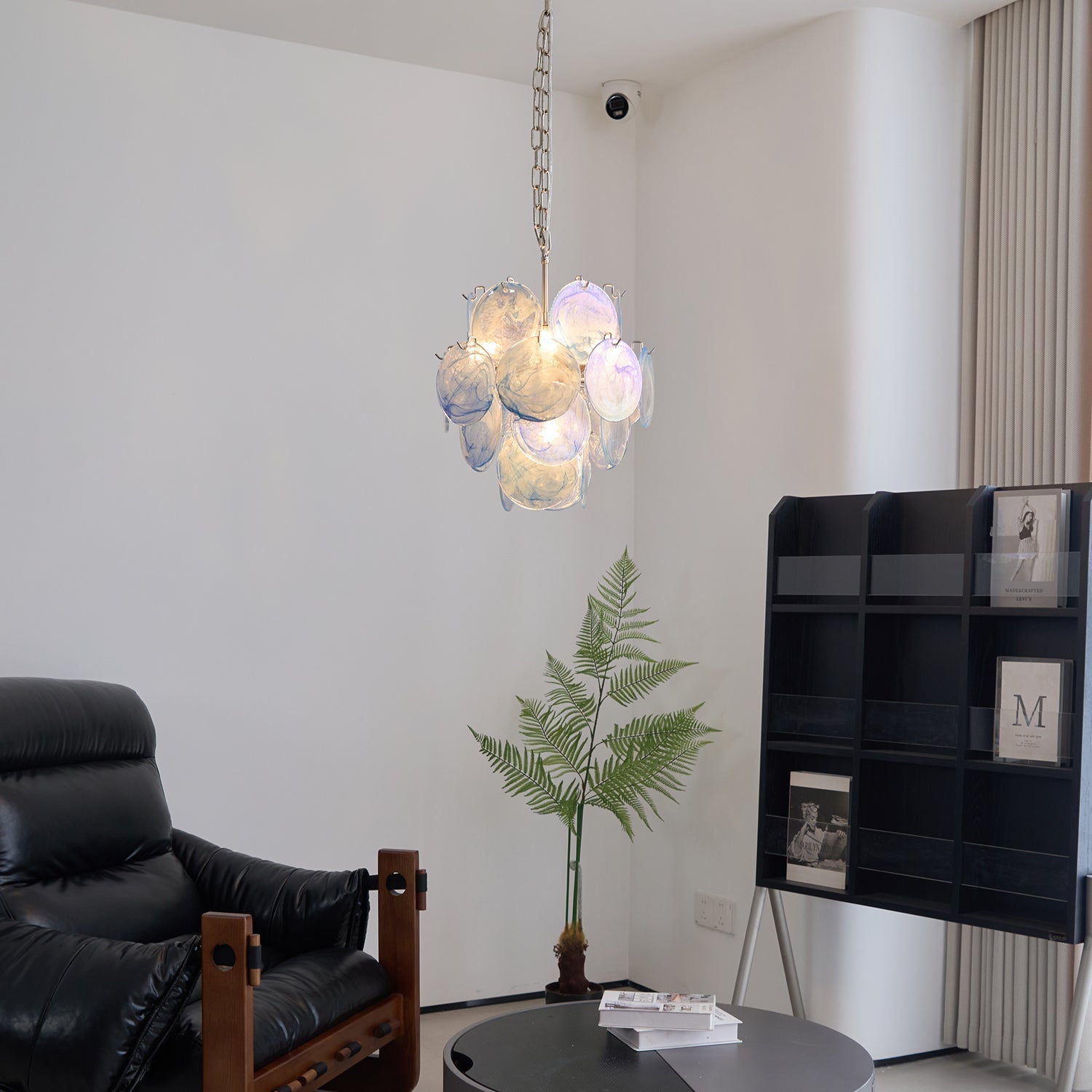 Aqua Blue Glass Murano Chandelier - Vakkerlight