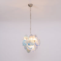 Aqua Blue Glass Murano Chandelier - Vakkerlight