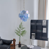 Aqua Blue Glass Murano Chandelier - Vakkerlight