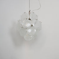 Aqua White Glass Murano Chandelier - Vakkerlight
