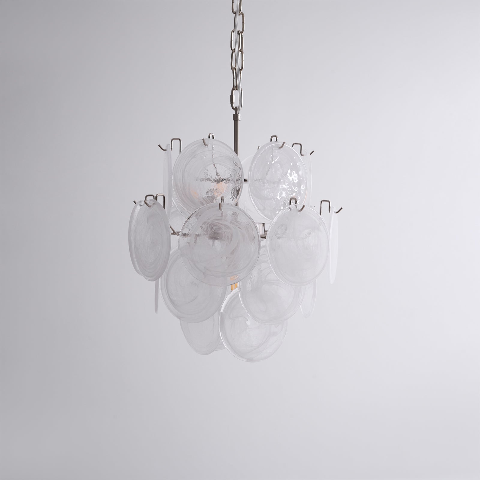 Aqua White Glass Murano Chandelier - Vakkerlight