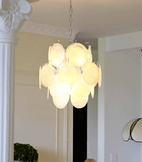 Aqua White Glass Murano Chandelier - Vakkerlight
