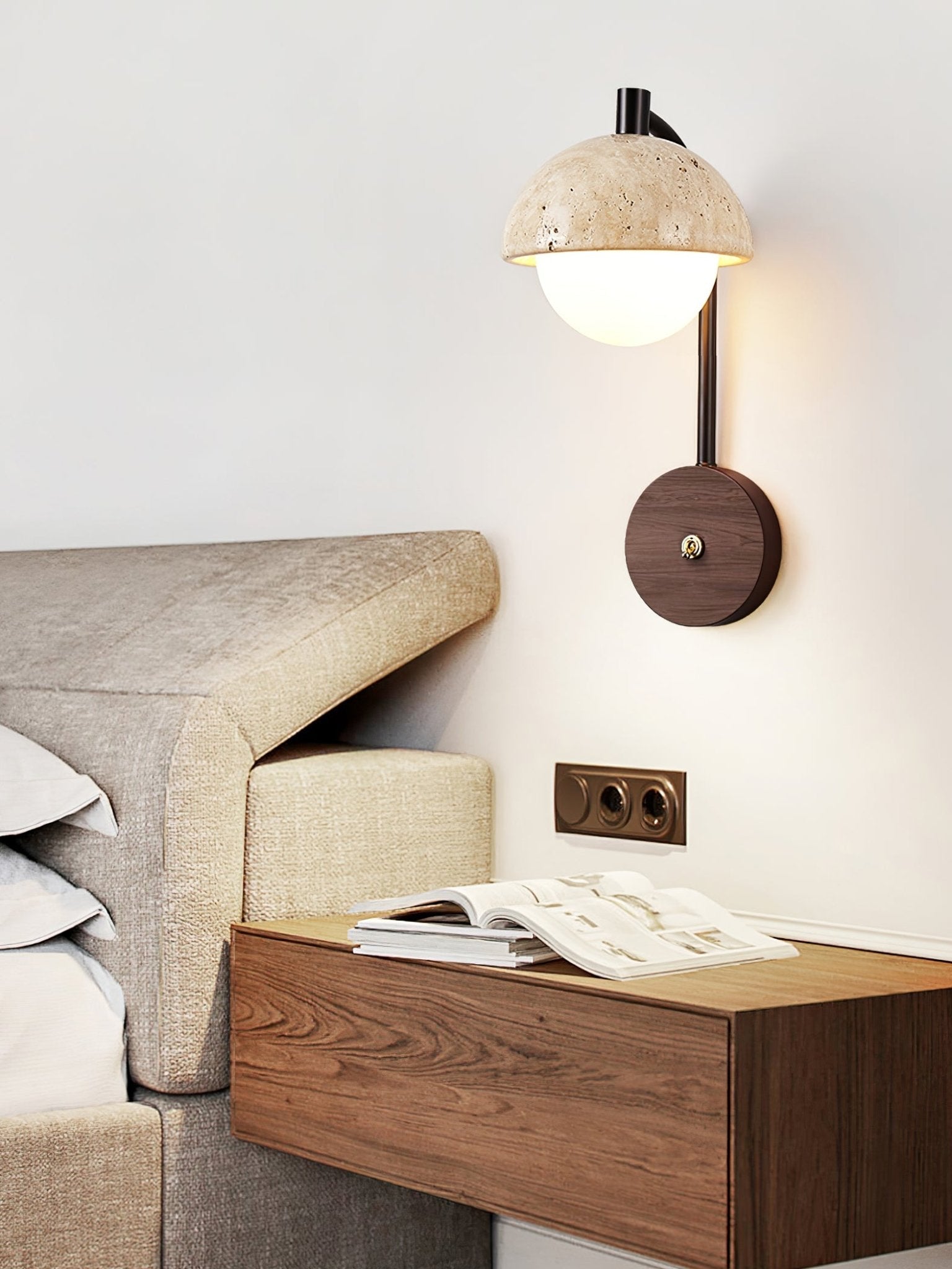Arco Travertine Wall Lamp - Vakkerlight