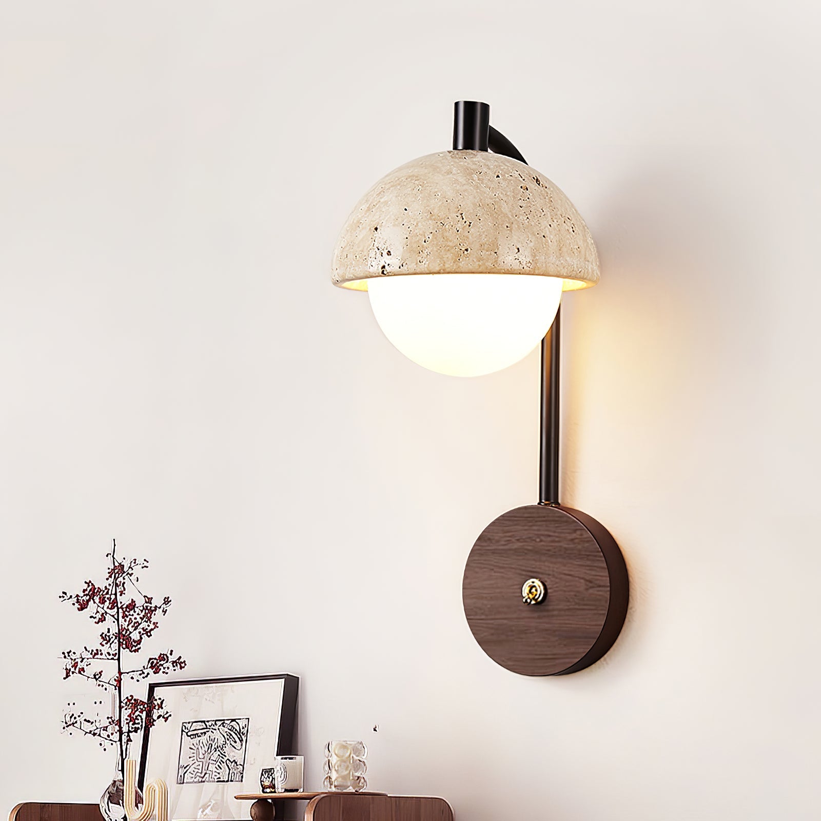 Arco Travertine Wall Lamp - Vakkerlight