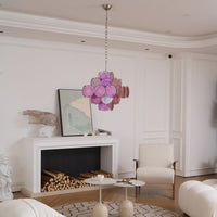Aurelia Pink Murano Glass Chandelier - Vakkerlight