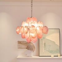 Aurelia Pink Murano Glass Chandelier - Vakkerlight