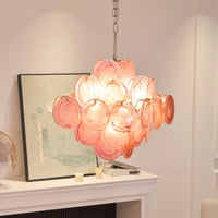 Aurelia Pink Murano Glass Chandelier - Vakkerlight