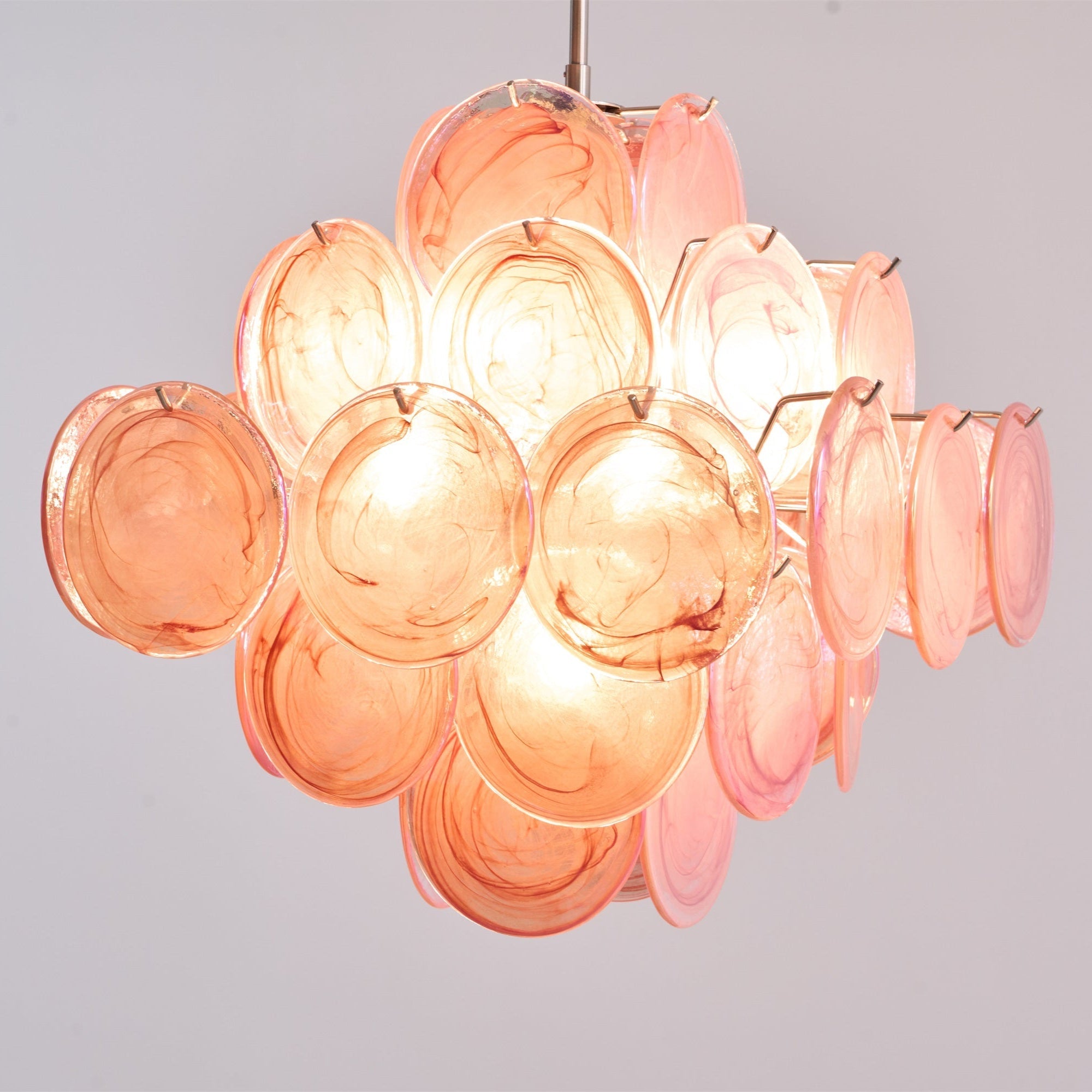 Aurelia Pink Murano Glass Chandelier - Vakkerlight