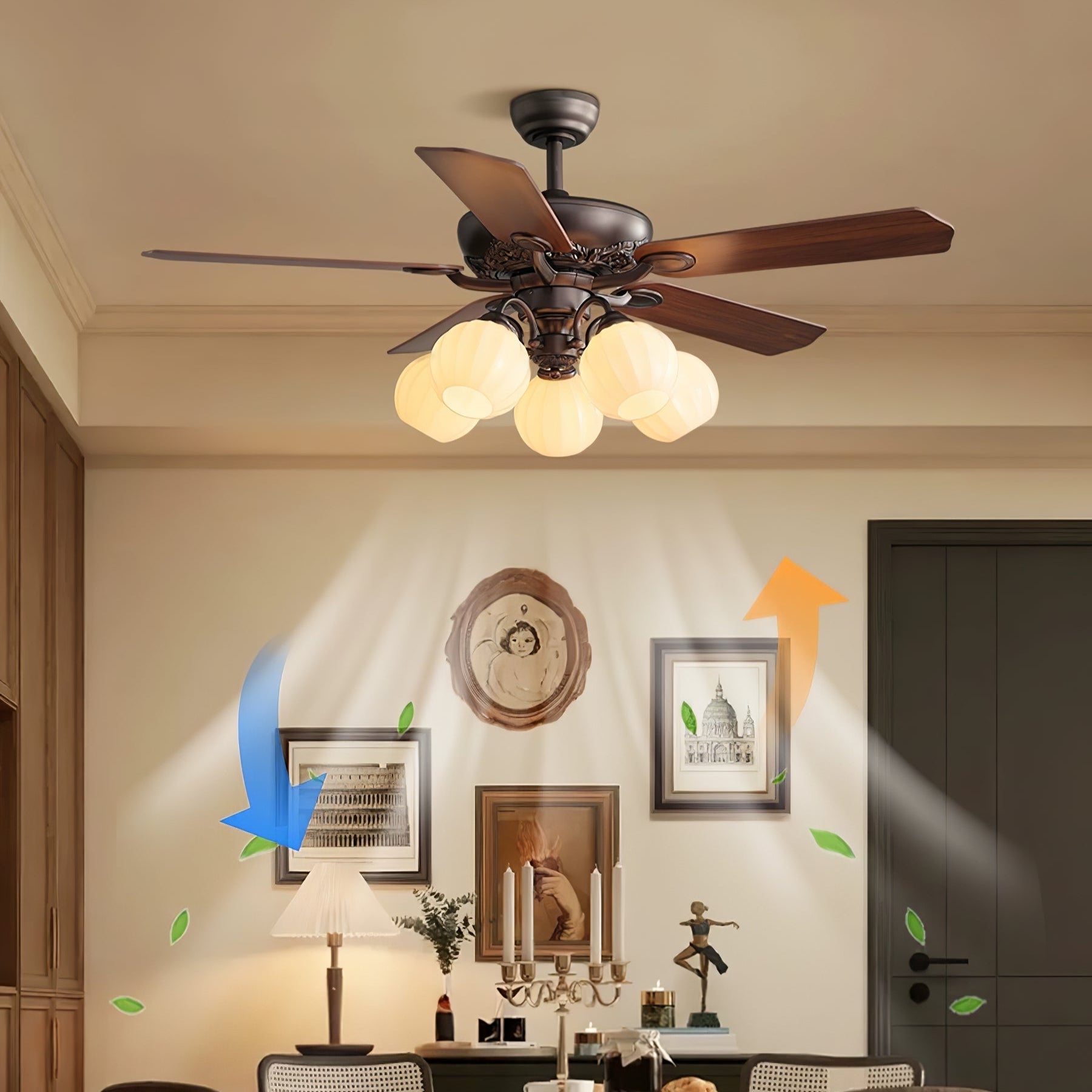 Aureole Breeze Ceiling Fan Light - Vakkerlight