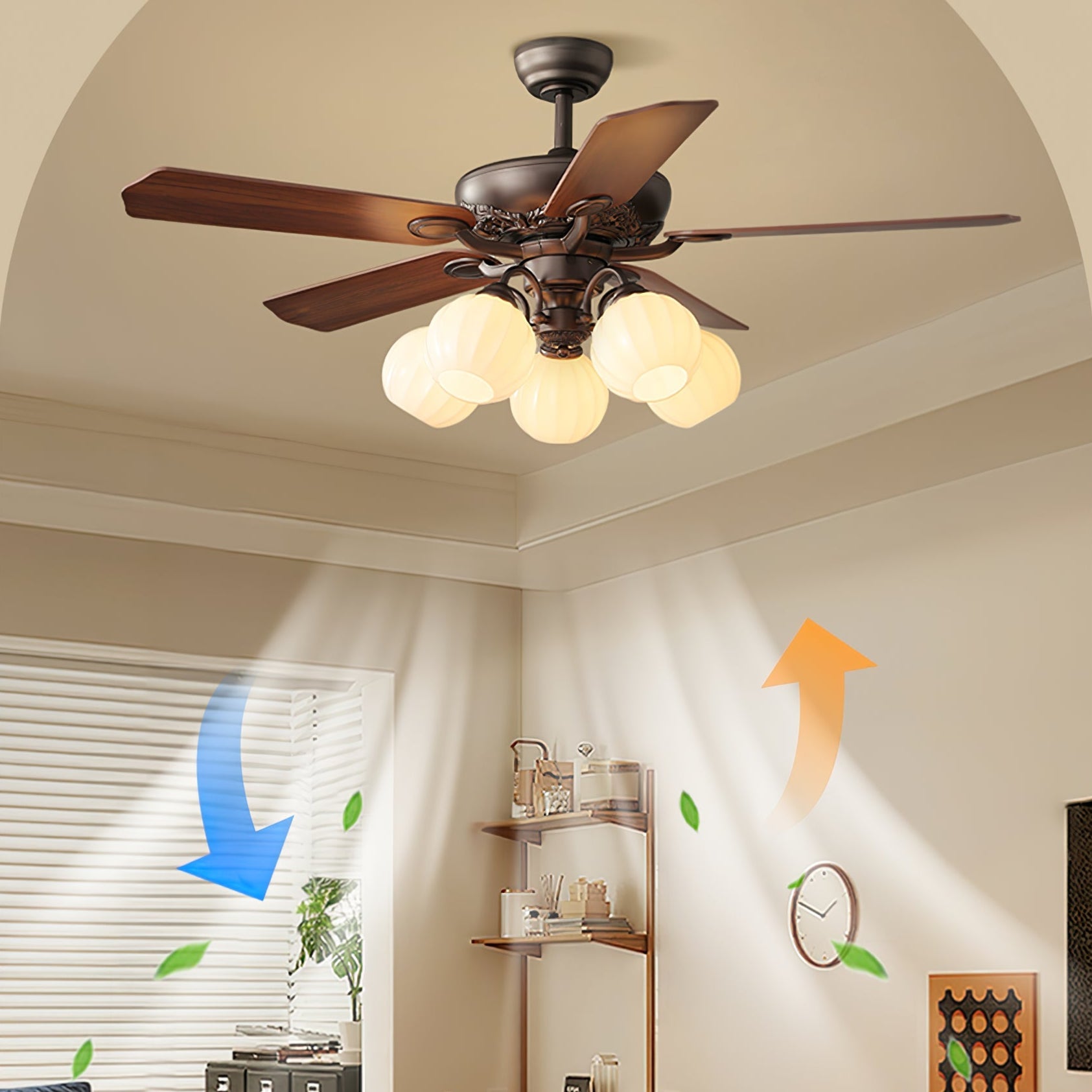 Aureole Breeze Ceiling Fan Light - Vakkerlight