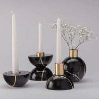 Axis Sphere Marble Candle Holder - Vakkerlight