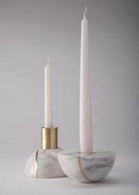 Axis Sphere Marble Candle Holder - Vakkerlight