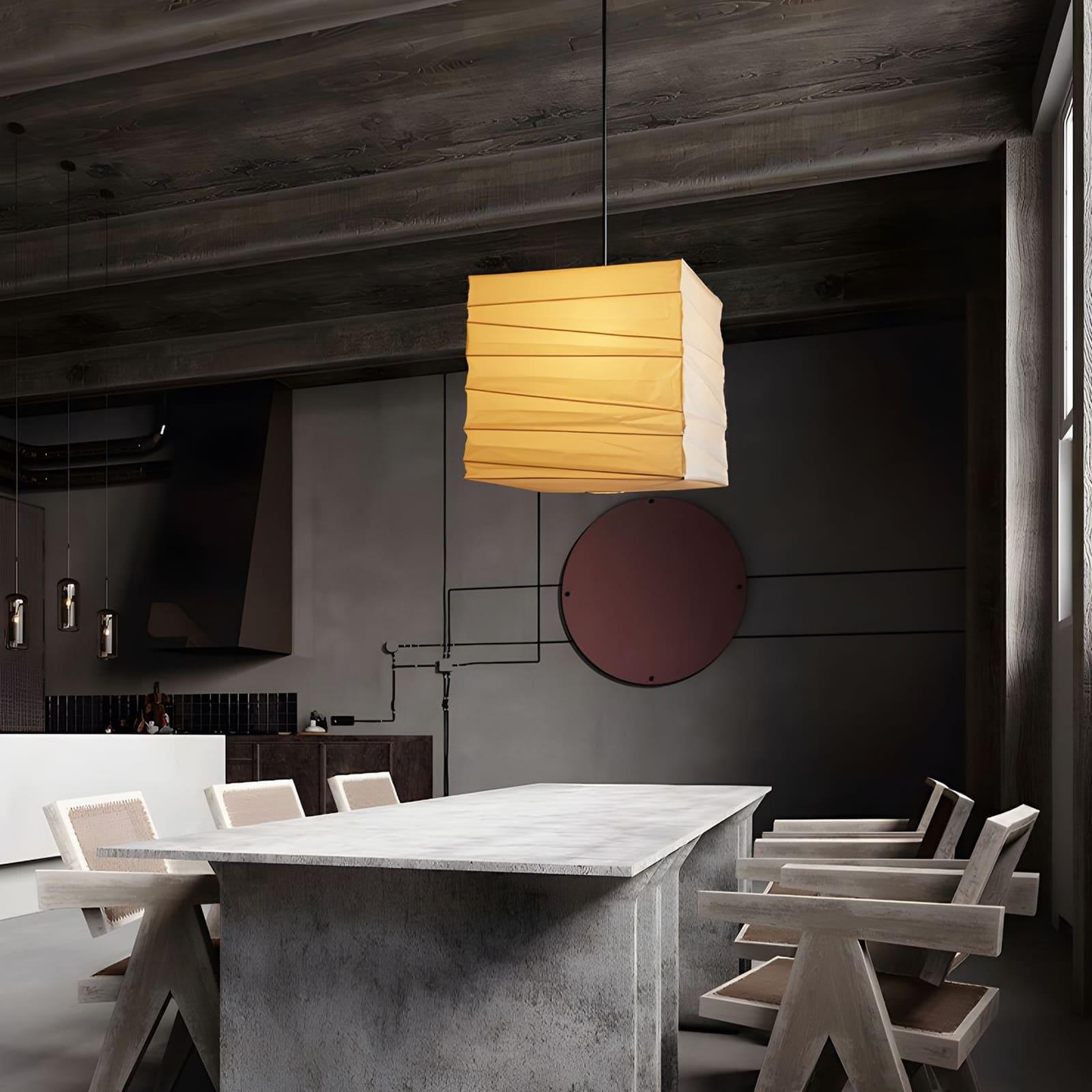 Ayla Paper Cube Pendant Lamp - Vakkerlight