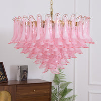 Blush Pink Glass Murano Chandelier - Vakkerlight