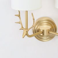 Brass Deer Head Wall Light - Vakkerlight