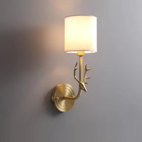 Brass Deer Head Wall Light - Vakkerlight