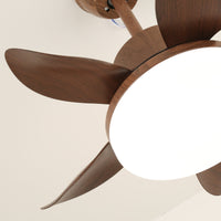 Terra Walnut Ceiling Fan Light - Vakkerlight