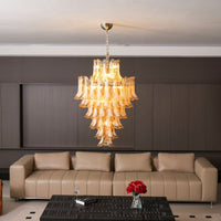 Yellow Murano Glass Petals Chandelier - Vakkerlight