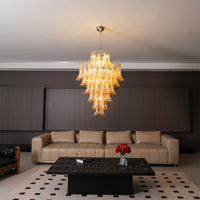 Yellow Murano Glass Petals Chandelier - Vakkerlight