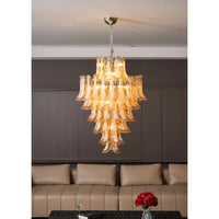 Yellow Murano Glass Petals Chandelier - Vakkerlight