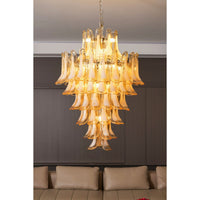 Yellow Murano Glass Petals Chandelier - Vakkerlight