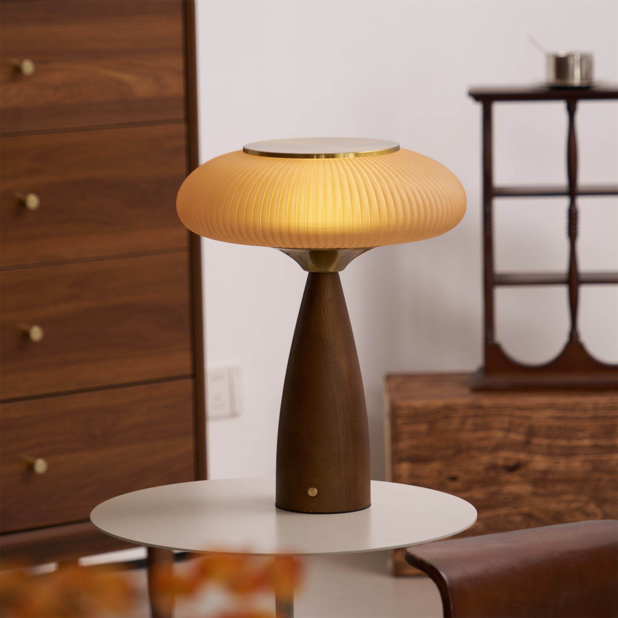 Cielo Wooden Rechargeable Table Lamp - Vakkerlight