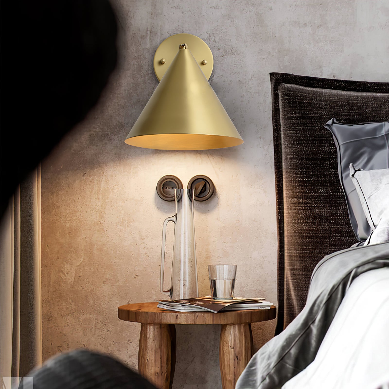 Conica Brass Wall Light - Vakkerlight