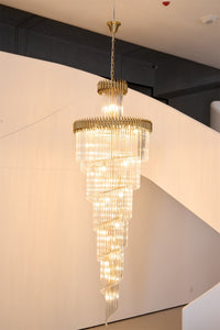 Crystal Spiral Chandelier - Vakkerlight