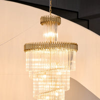 Crystal Spiral Chandelier - Vakkerlight