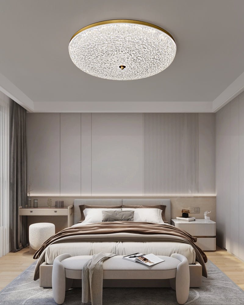Crystalline Round Ceiling Lamp - Vakkerlight