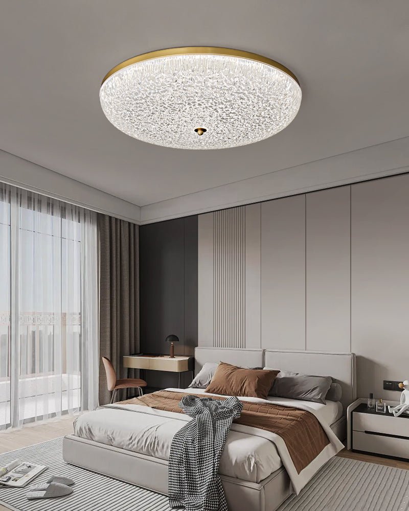 Crystalline Round Ceiling Lamp - Vakkerlight