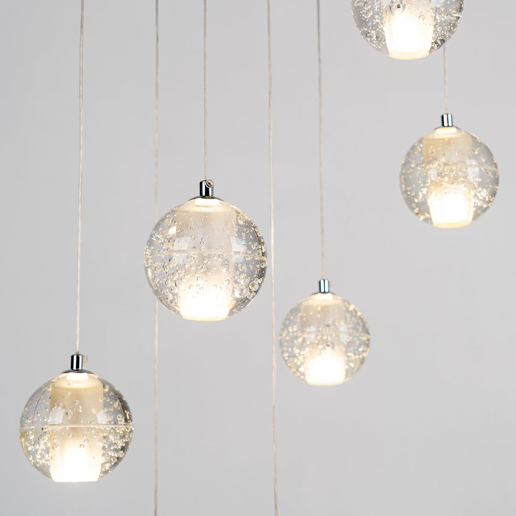 Crystal Bubbles Balls Pendant Lamp - Vakkerlight