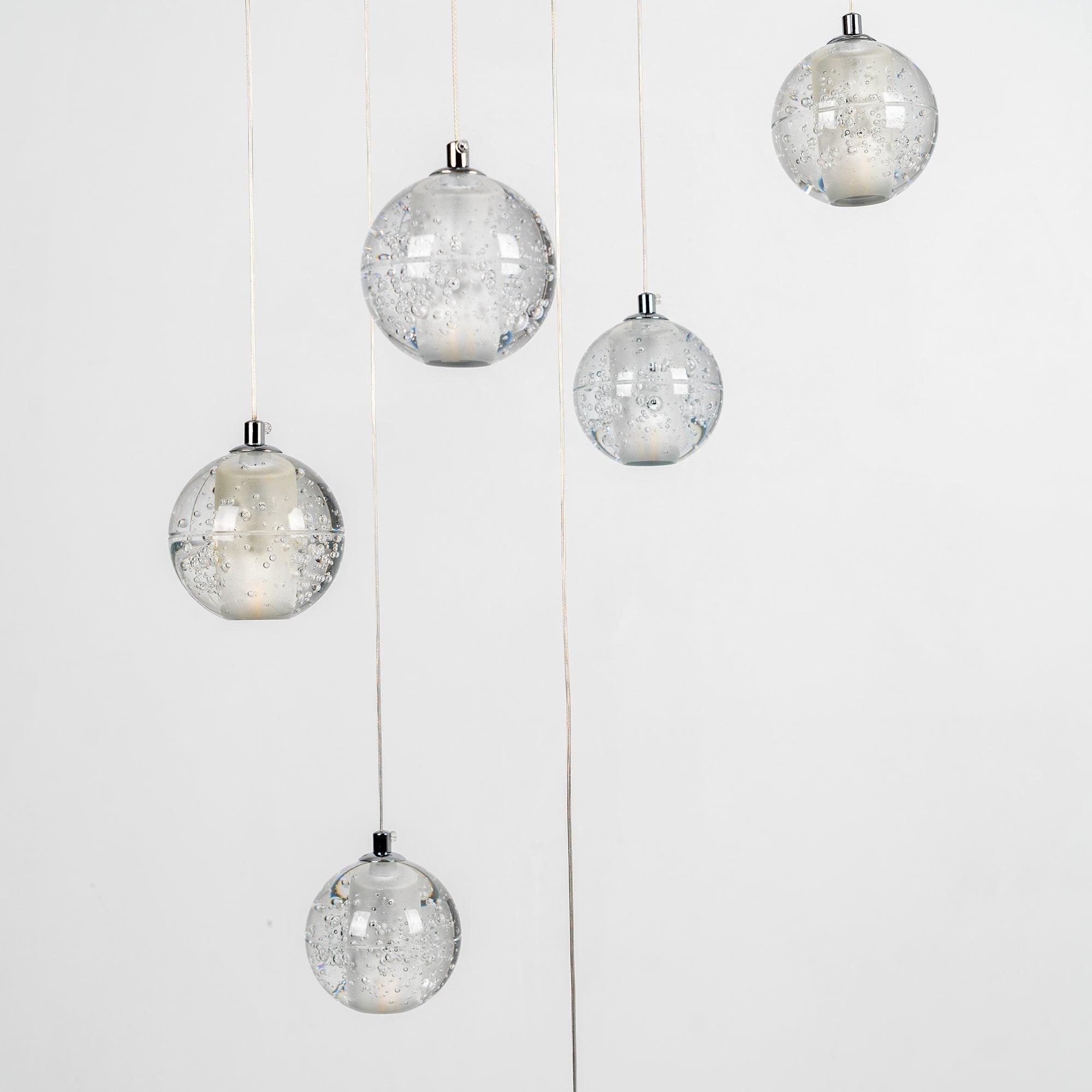Crystal Bubbles Balls Pendant Lamp - Vakkerlight