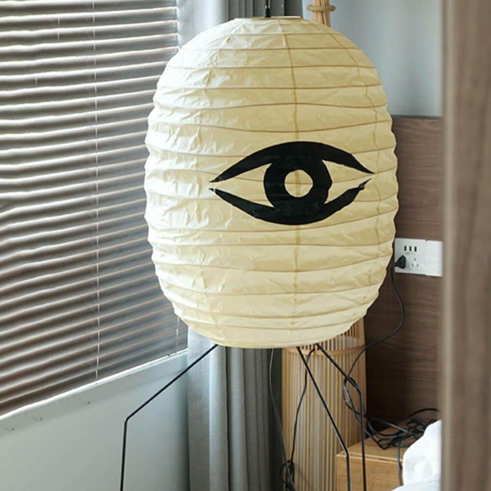 Ellipsa Rice Paper Lantern Floor Lamp - Vakkerlight