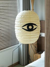 Ellipsa Rice Paper Lantern Floor Lamp - Vakkerlight