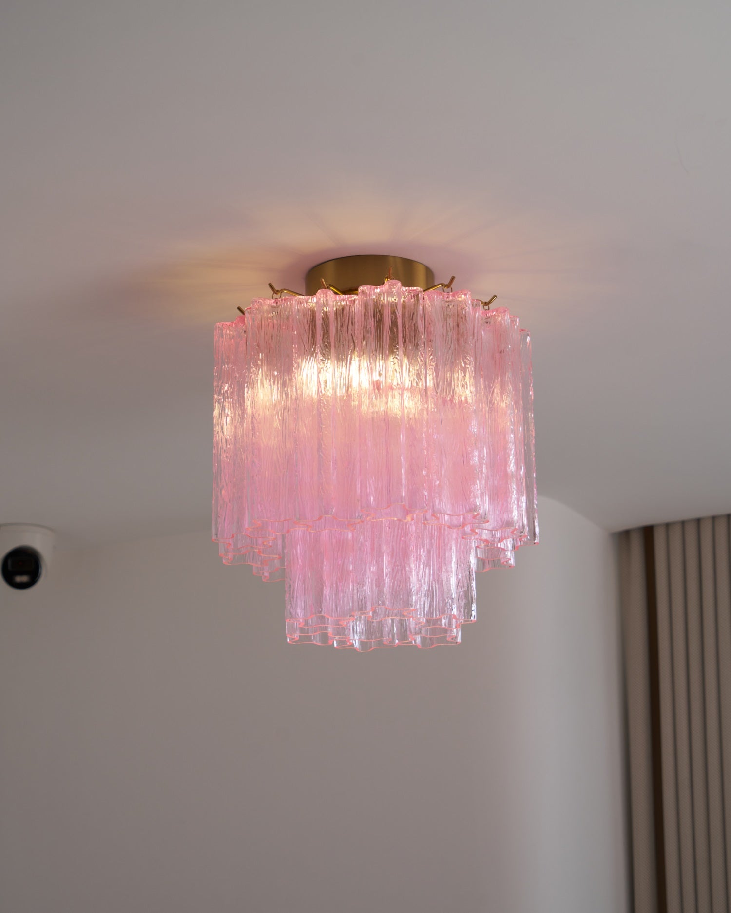 Fiora Pink Murano Glass Ceiling Lamp - Vakkerlight