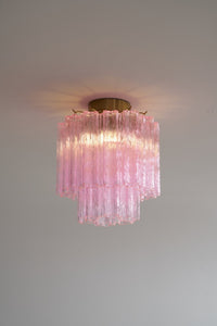 Fiora Pink Murano Glass Ceiling Lamp - Vakkerlight