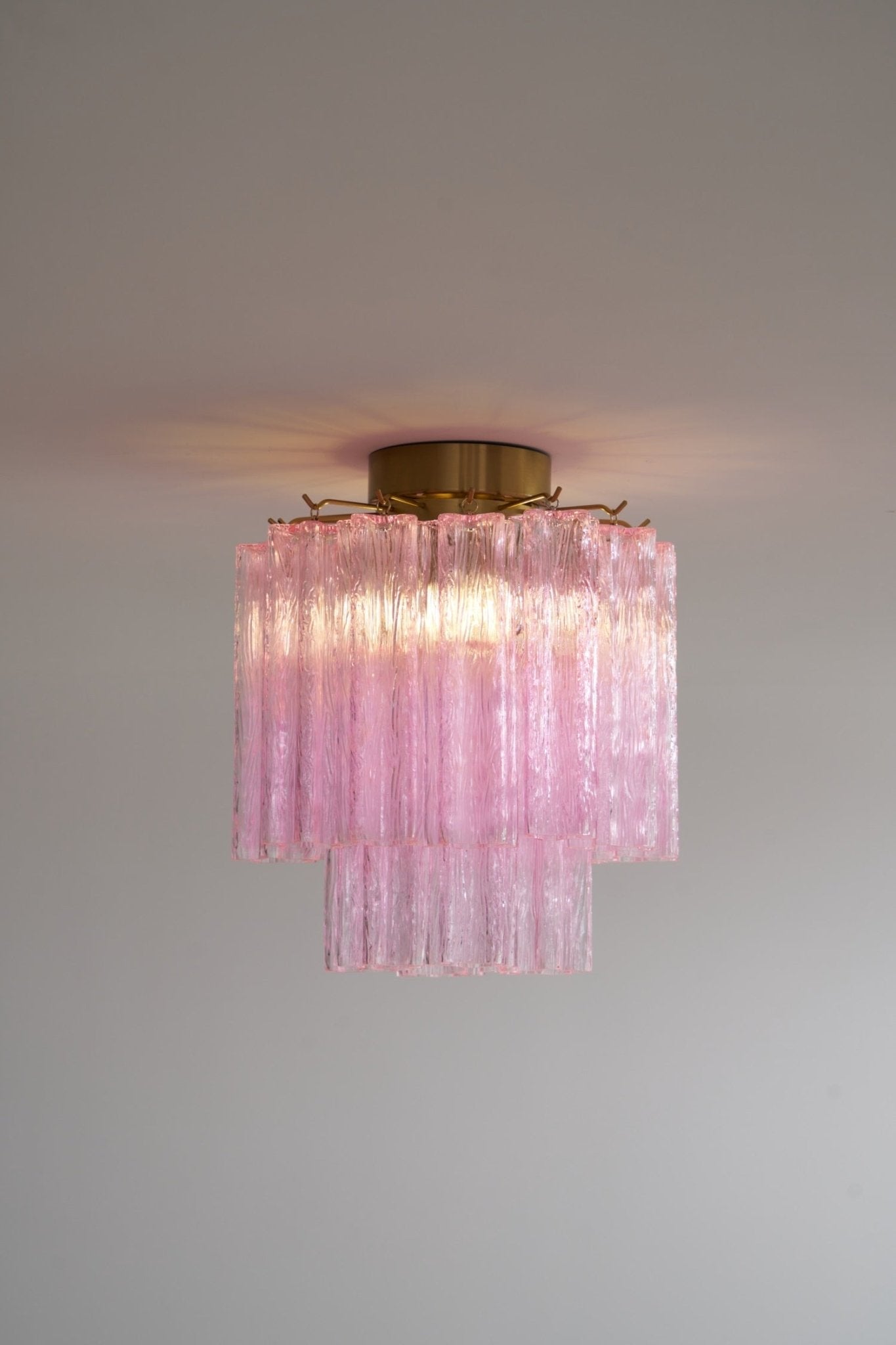 Fiora Pink Murano Glass Ceiling Lamp - Vakkerlight