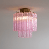 Fiora Pink Murano Glass Ceiling Lamp - Vakkerlight