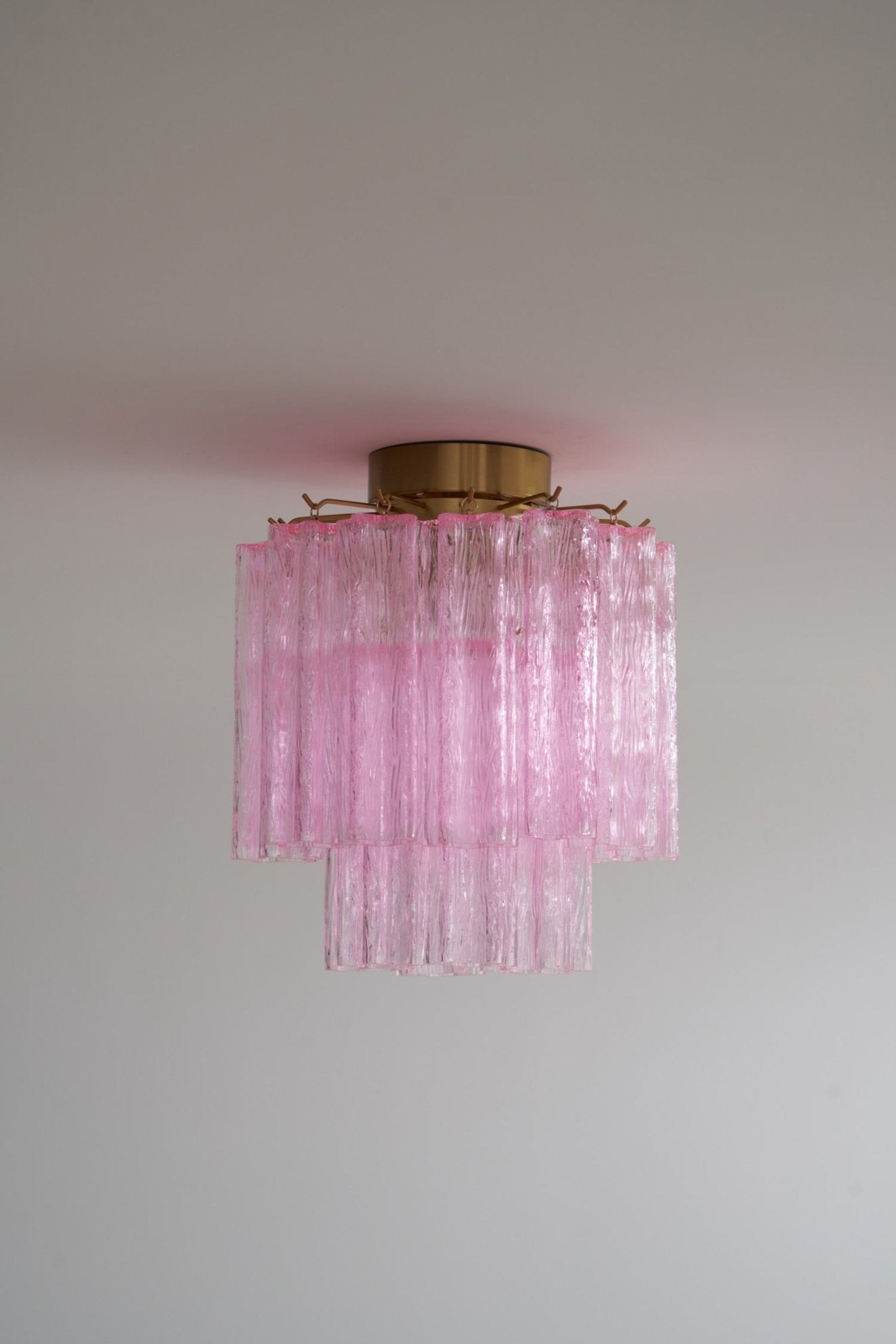 Fiora Pink Murano Glass Ceiling Lamp - Vakkerlight
