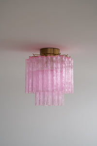 Fiora Pink Murano Glass Ceiling Lamp - Vakkerlight